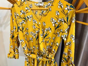 Floral Yellow Maxi Dress