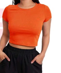 Orange Crop Top