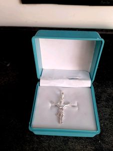 Jesus Cross Pandent Pure Silver