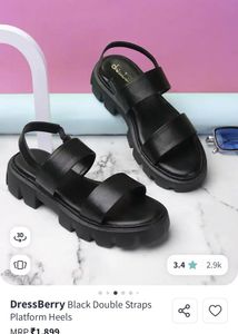 Black Platform Sandals