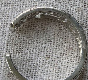 Adjustable filigree 925 Silver mettis/toerings