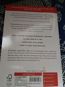 Don&#39;t Sweat the Small Stuff Book