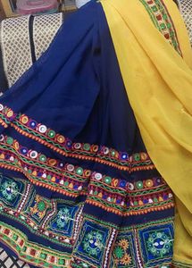 Blue Embroidered Saree