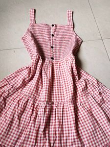 Pink Gingham Sundress