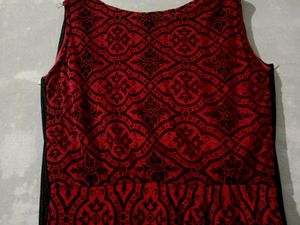 Red and Black Color Dress Used 2 Times