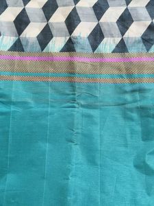 Teal & Geometric Print Fabric