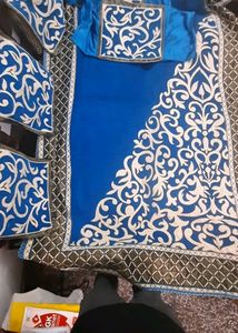 Brand New Cotton Embiodery Diwan Set Of 6