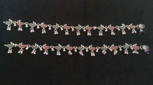 Peacock Anklets