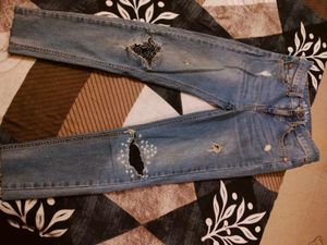 Skinny Roughed Jeans