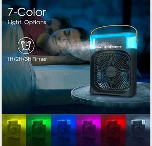 Portable Air Conditioner Fan  7 Colors Led Light