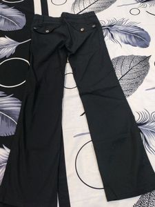 Black Flare Leg Pants