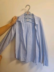 Blue White Striped Shirt