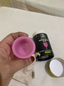 Pee Safe Reusable Menstrual Cup in Medium size.