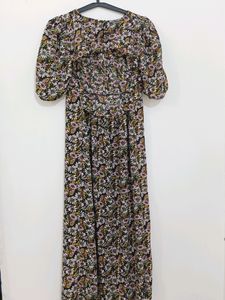 DOROTHY PERKINS Floral Backless Dress with Slit