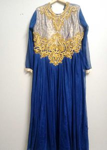 Elegant Blue Ethnic Gown