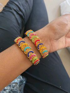 Colorful Beaded Bangles