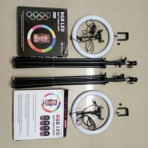 4set RGB LED 26 Ring Light With 7 Tripod Stand