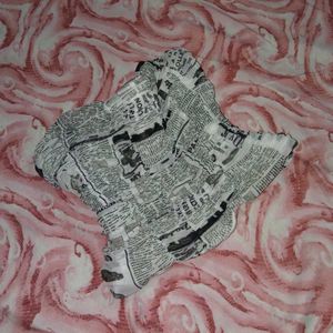 Zara Newspaper Corset Top