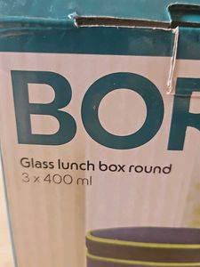 Borosil Glass Lunch Box (Set of 3)
