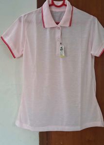 Pink Polo Top