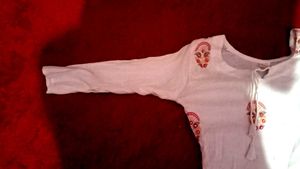 Off White Kurti For Ladies