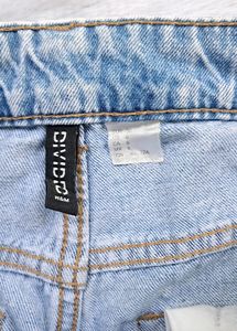 H&amp;M Wide Leg Ripped Jeans