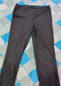 Peter England Black Formal Trouser
