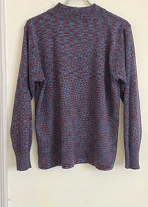 Speckled Mock Neck Sweater