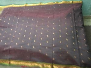 GentlyUsed KanchiPattu Saree with Stiched Blouse