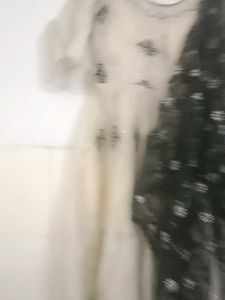 Elegant Embroidered Dress with Shawl