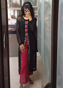 Hand Crochet Kurta 🖤🌸