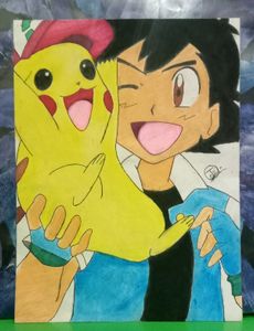 Pokemon Ash Ketchum Portrait
