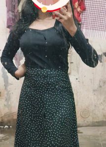 😁💗Top And Skirt Combo