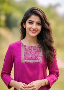 Elegant Pink Embellished Kurti
