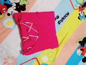 Pink Frock Knee Length Kurta