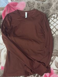 Brown Long Sleeve Top