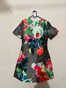 High Fabric Satin Dress