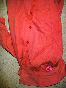 Orange Casual Shirt