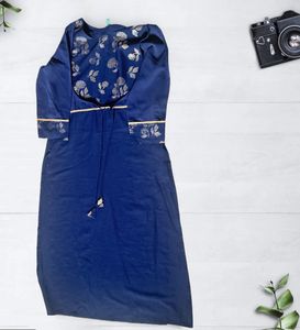 Elegant Navy Blue Kurta