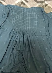 Blue kaftan style  tunic Top