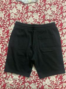 Black Knit Shorts