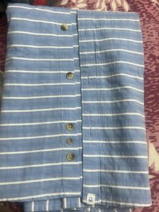 UCB KIDS WHITE STRIPED FORMAL SHIRT-size XL