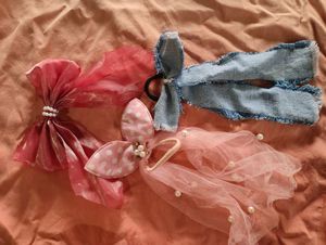 Hair Tie Bows - Set of 3