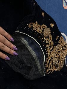 Elegant Black &amp; Gold Kurta