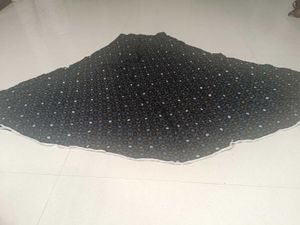 New Unused Full Flared Polka Dot Midi Skirt