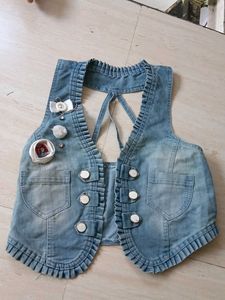 Vintage Pink Lace Cardigan and denim jacket