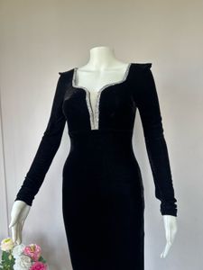 Luxe Black Velvet Gown