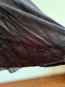 Black Linen Tunic Top