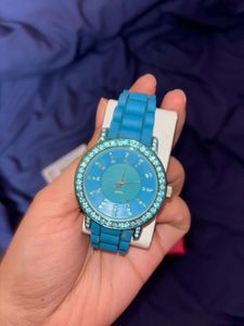 Aqua Blue QUARTZ wristwatch