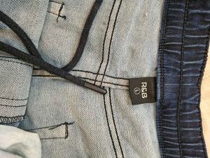 R&amp;B Jogger-style denim pants